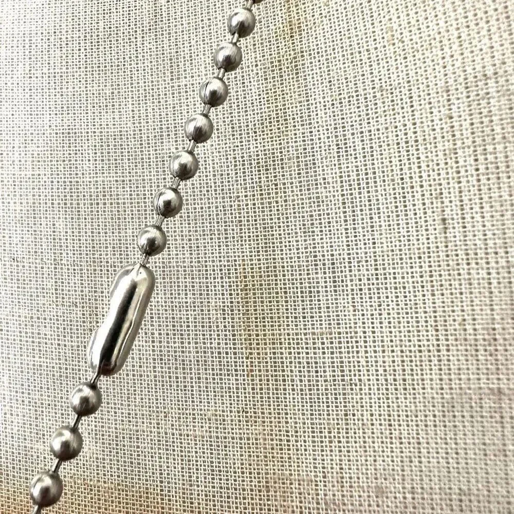 Hematite skull pendant necklace